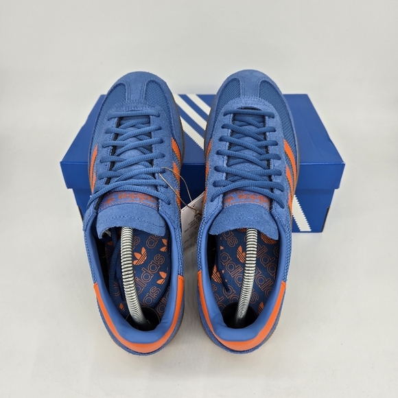 New Adidas Handball Spezial 'Focus Blue Orange Gum' Men's Shoes Size 9 - Picture 5 of 8